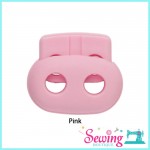 BUTTON - CORD STOPPER-PIG NOSE-2CM(BROWN, LIGHT BLUE, PINK & RED)